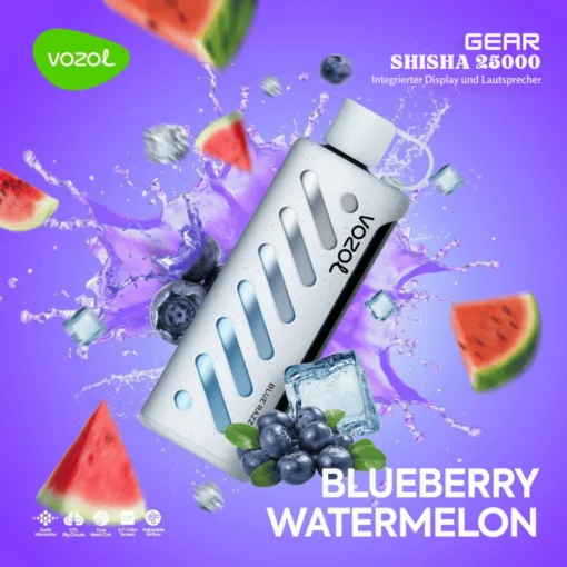 VOZOL GEAR Shisha 25K Vape Blueberry Watermelon