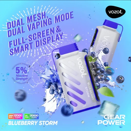 Vozol Gear Power 20000 Vape Blueberry Storm Online Kaufen