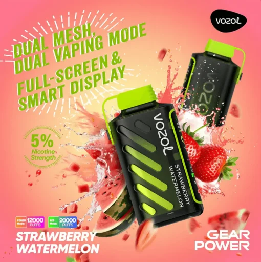 Vozol Gear Power 20000 Vape Strawberry Watermelon