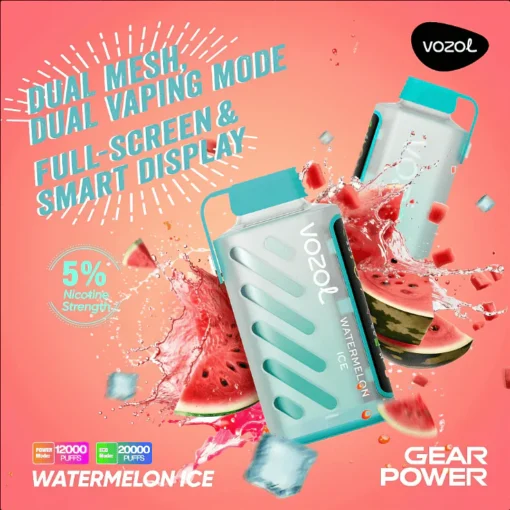 Vozol Gear Power 20K Vape Watermelon Ice Online Kaufen