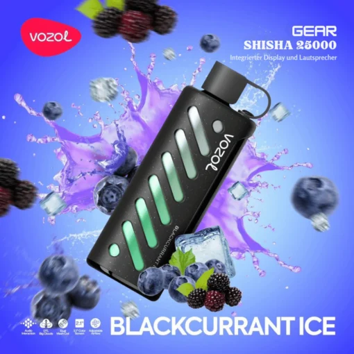 VOZOL GEAR Shisha 25000 Einweg Vape Blackcurrant Ice Online Kaufen