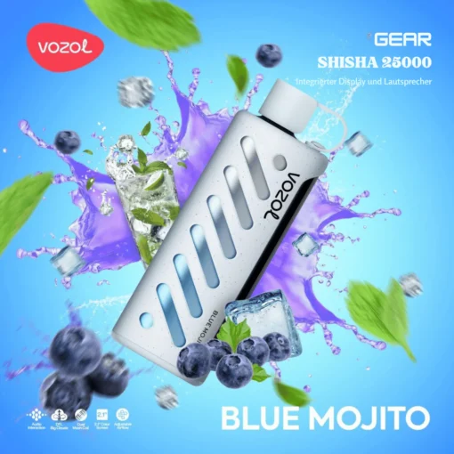 VOZOL GEAR Shisha 25000 Einweg Vape Blue Mojito Online Kaufen