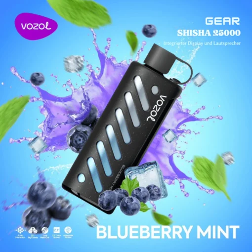 VOZOL VAPE Shisha 25000 Vape Einweg Vape Blueberry Mint