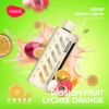 VOZOL GEAR Shisha 25000: Die ultimative Einweg-E-Zigarette mit Passion Fruit Lychee Orange Geschmack