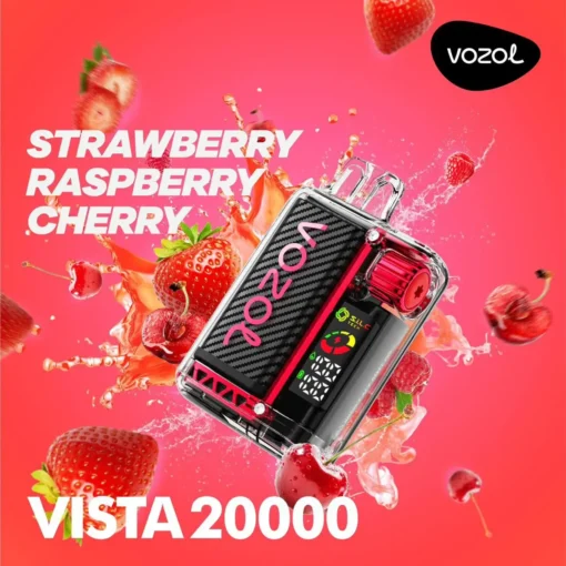 Vozol Vista 20000 Vape Strawberry Raspberry Cherry (20000 Züge)